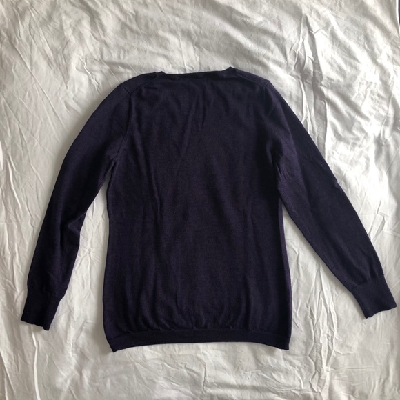 EUC Banana Republic Merino heathered plum sweater - Picture 3 of 4